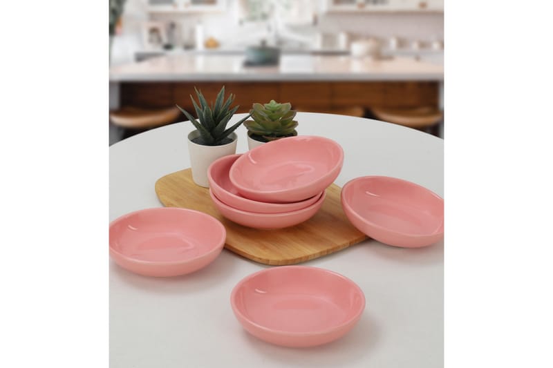 Kausal Djup Tallrik Rosa