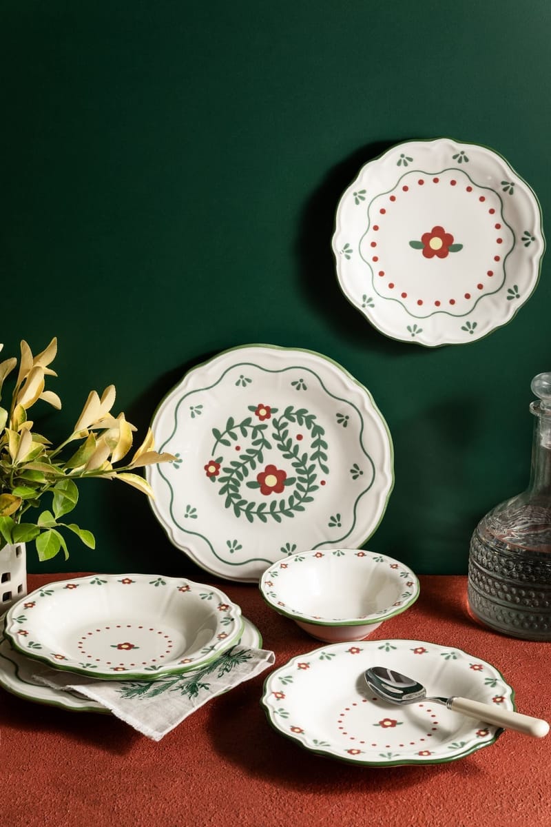 Fralen Servis (24 delar) 32x36x41 cm - Flerfärgad - Kök & hushåll - Servering & dukning - Skålar & tallrikar - Serviser & tallrikar set