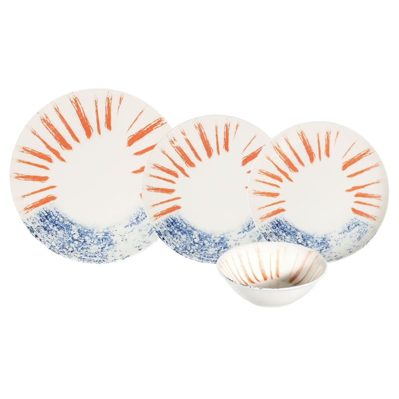 Kylvik Middagsservis (24 delar) 32x36x41 cm - Flerfärgad - Kök & hushåll - Servering & dukning - Skålar & tallrikar - Serviser & tallrikar set