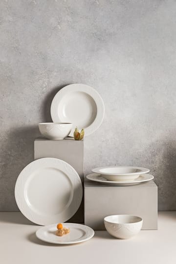 Merdal Middagsservis (24 delar) 32x36x41 cm - Vit - Kök & hushåll - Servering & dukning - Skålar & tallrikar - Serviser & tallrikar set