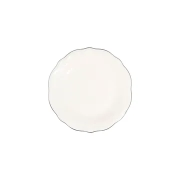 Platin Middagsservis (24 delar) 32x36x41 cm - Vit/silver - Kök & hushåll - Servering & dukning - Skålar & tallrikar - Serviser & tallrikar set