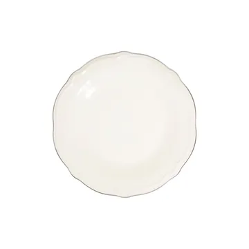 Platin Middagsservis (24 delar) 32x36x41 cm - Vit/silver - Kök & hushåll - Servering & dukning - Skålar & tallrikar - Serviser & tallrikar set