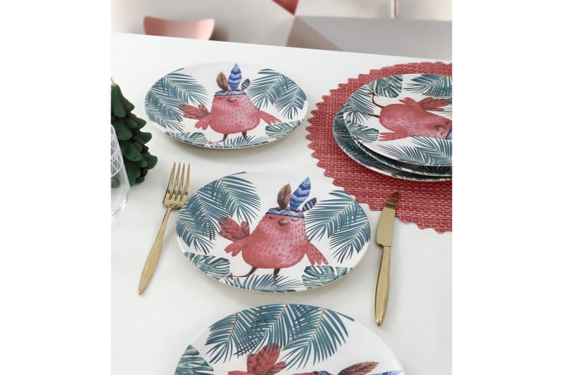 Khanna Tallriksset 25 cm Flerfärgad