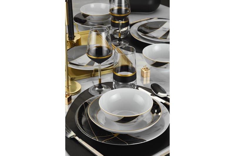 Tallriksset 24-pack - Flerfärgad - Kök & hushåll - Servering & dukning - Skålar & tallrikar - Serviser & tallrikar set