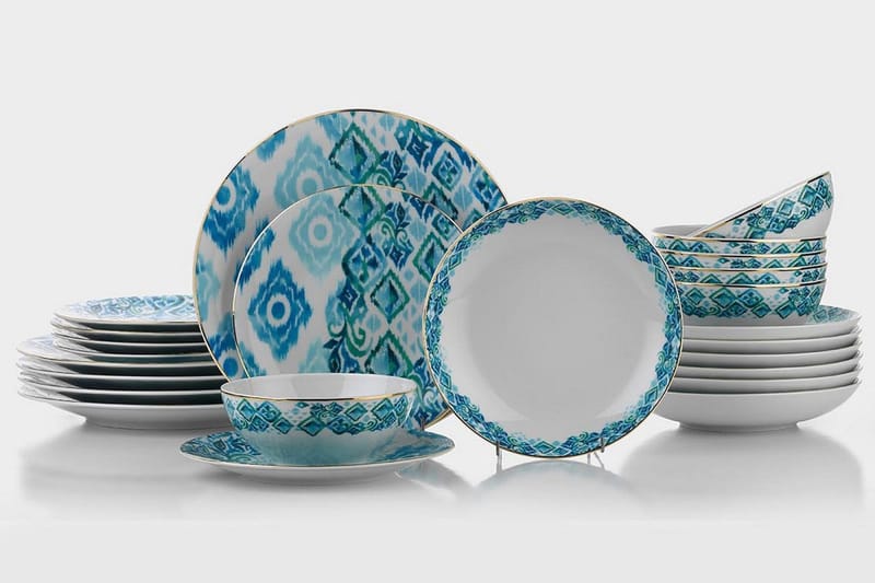 Tallriksset 24-pack, Flerfärgad