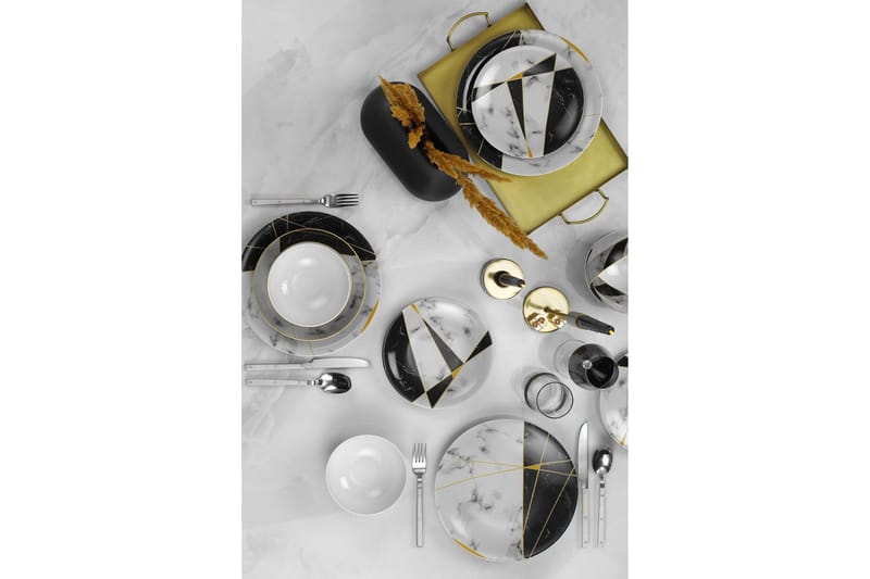 Tallriksset 24-pack - Flerfärgad - Kök & hushåll - Servering & dukning - Skålar & tallrikar - Serviser & tallrikar set