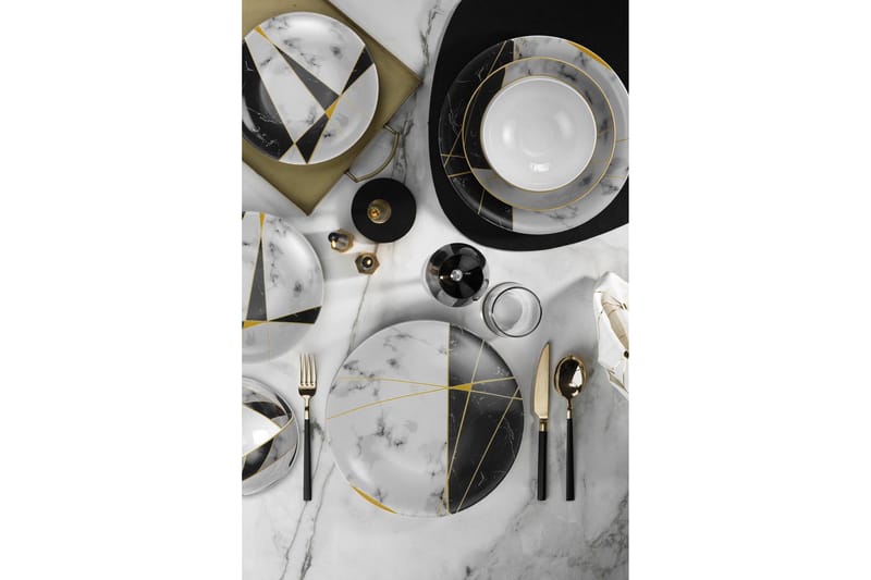 Tallriksset 24-pack - Flerfärgad - Kök & hushåll - Servering & dukning - Skålar & tallrikar - Serviser & tallrikar set