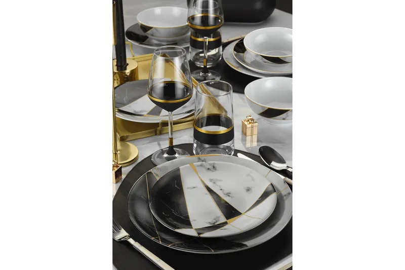 Tallriksset 24-pack - Flerfärgad - Kök & hushåll - Servering & dukning - Skålar & tallrikar - Serviser & tallrikar set