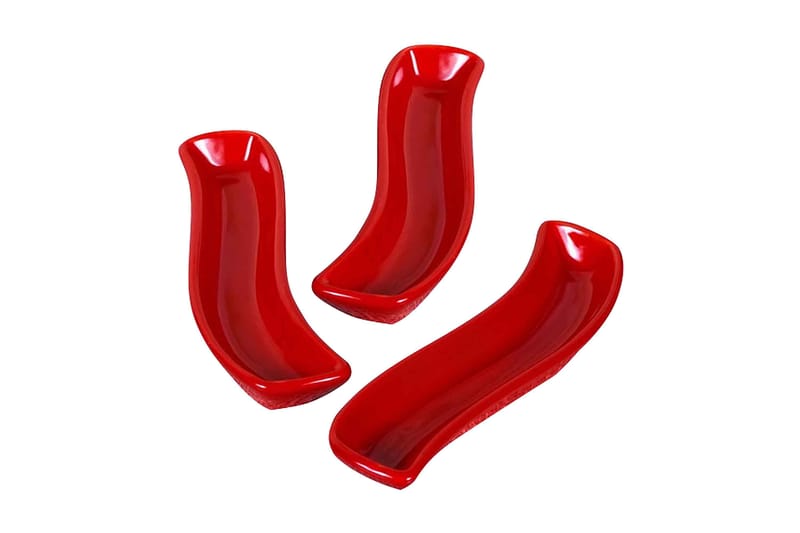 TALLRIKSSET 3-pack Röd