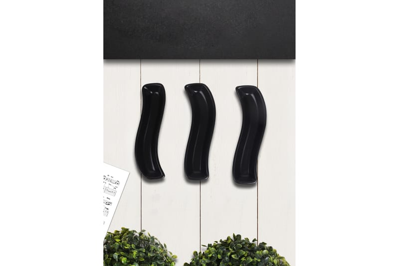 TALLRIKSSET 3-pack Svart - Kök & hushåll - Servering & dukning - Skålar & tallrikar - Serviser & tallrikar set