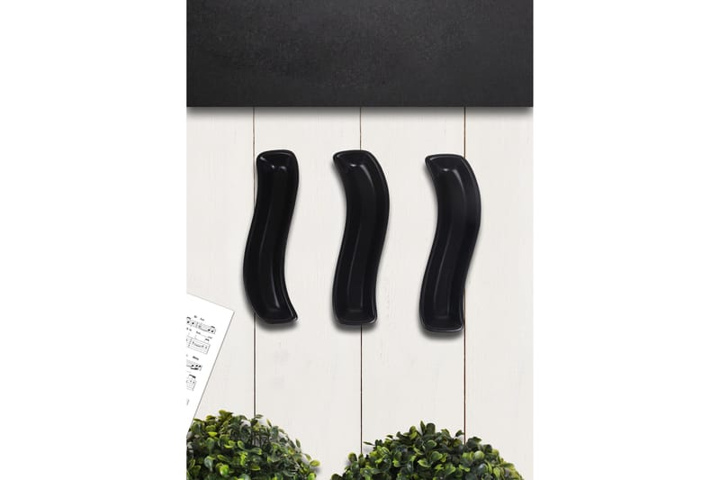 Tallriksset 3-pack - Svart - Kök & hushåll - Servering & dukning - Skålar & tallrikar - Serviser & tallrikar set