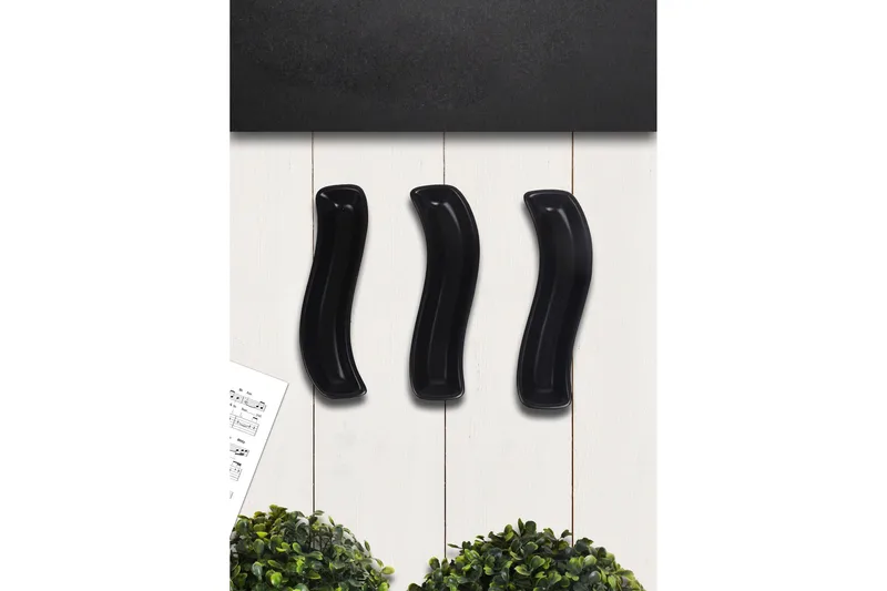 Tallriksset 3-pack - Svart - Kök & hushåll - Servering & dukning - Skålar & tallrikar - Serviser & tallrikar set