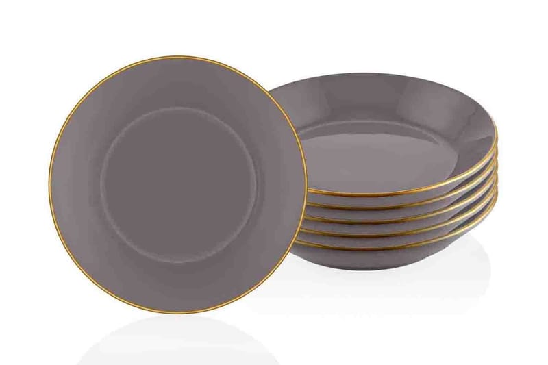 Tallriksset 6-pack - Grå - Kök & hushåll - Servering & dukning - Skålar & tallrikar - Serviser & tallrikar set
