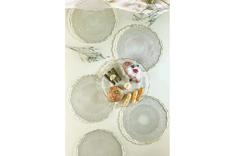 Tharos Tallriksset 28 cm - Transparent - Kök & hushåll - Servering & dukning - Skålar & tallrikar - Serviser & tallrikar set