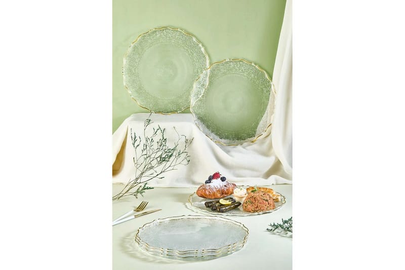 Tharos Tallriksset 28 cm, Transparent