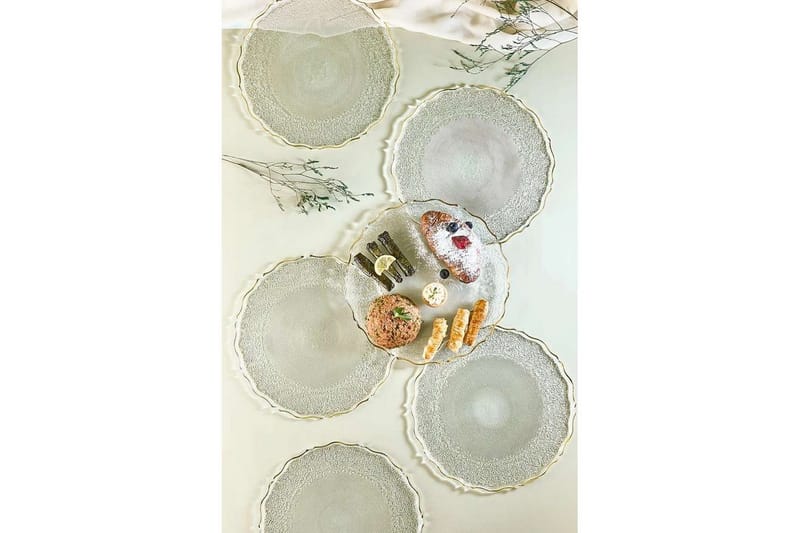 Tharos Tallriksset 28 cm - Transparent - Kök & hushåll - Servering & dukning - Skålar & tallrikar - Serviser & tallrikar set