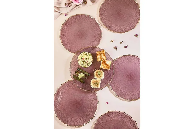 Tharos Tallriksset 28 cm - Plommon - Kök & hushåll - Servering & dukning - Skålar & tallrikar - Serviser & tallrikar set