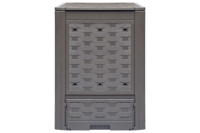 Trädgårdskompost 3 st brun 60x60x83 cm 900 L plastrotting - Brun - Kök & hushåll - Städ & klädvård - Källsortering & avfallshantering - Komposthink
