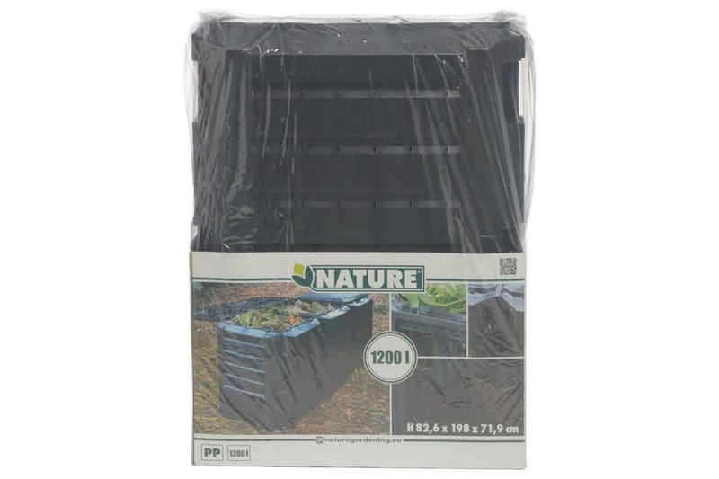 Nature Kompostlåda svart 1200 L 6071483 - Svart - Komposthink