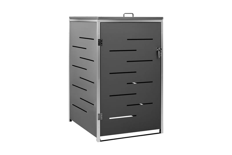 Skjul till ett sopkärl 69x77,5x115 cm rostfritt stål - Antracit - Kök & hushåll - Städ & klädvård - Källsortering & avfallshantering - Komposthink