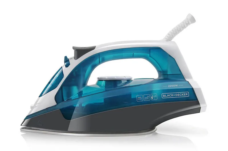 Ångstrykjärn Black+Decker 2200W Blå, Blå||Svart