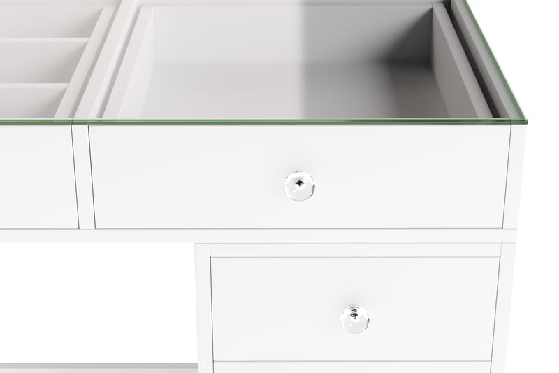 Addison Sminkbord Glas 120 cm - Vit - Möbler - Bord