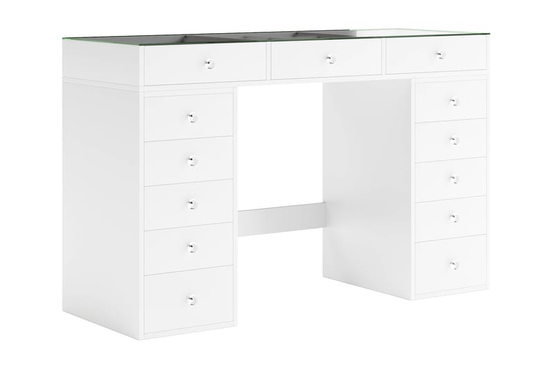 Addison Sminkbord Glas 120 cm - Vit - Möbler - Bord