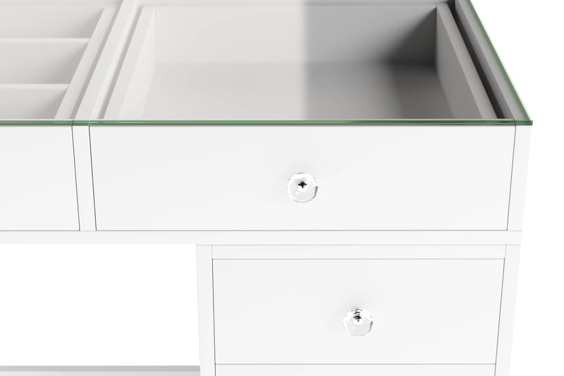Addison Sminkbord Glas 120 cm - Vit - Möbler - Bord