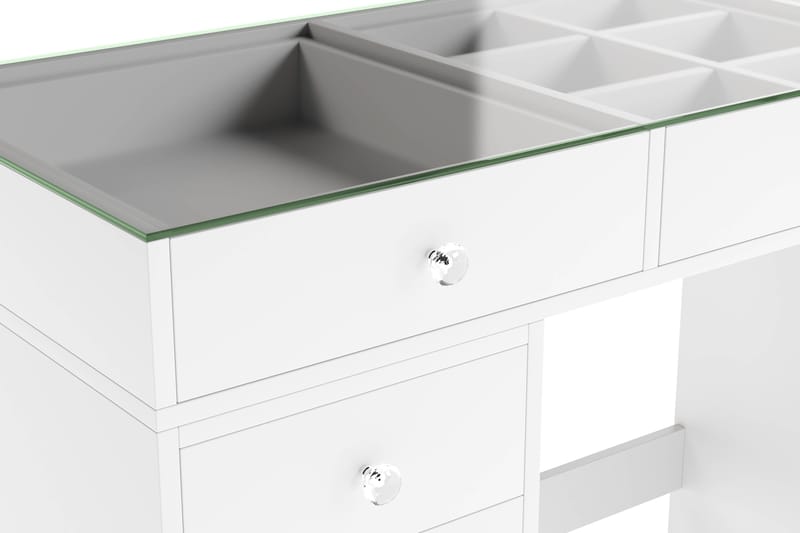 Addison Sminkbord Glas 120 cm - Vit - Möbler - Bord