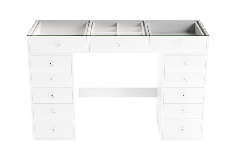 Addison Sminkbord Glas 120 cm - Vit - Möbler - Bord