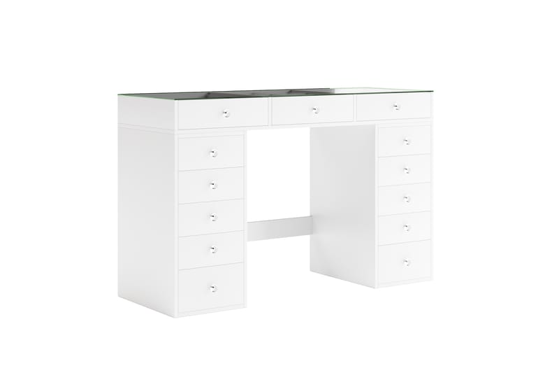 Addison Sminkbord Glas 120 cm - Vit - Möbler - Bord