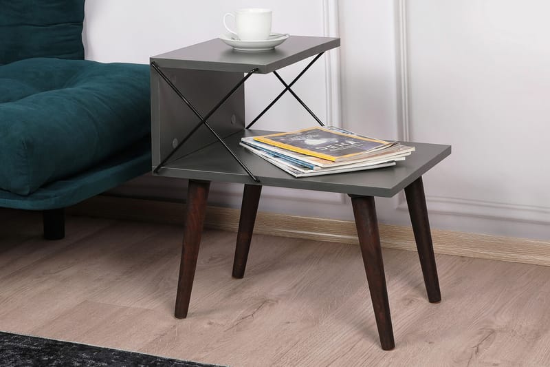 ADDYSEN Sängbord 50 cm Antracit - Möbler - Bord