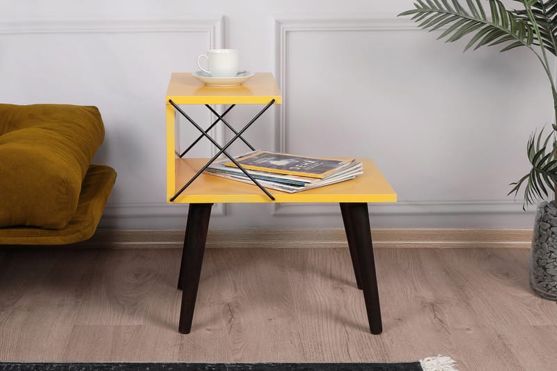 ADDYSEN Sängbord 50 cm Gul - Möbler - Bord