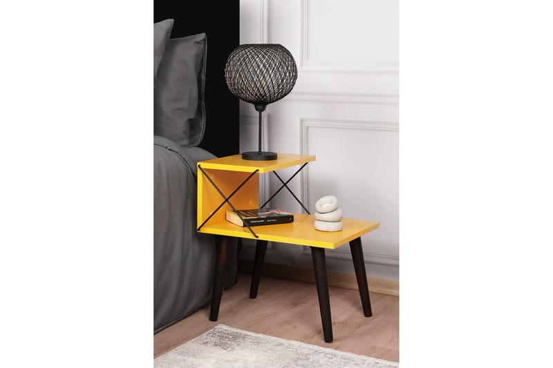 ADDYSEN Sängbord 50 cm Gul - Möbler - Bord