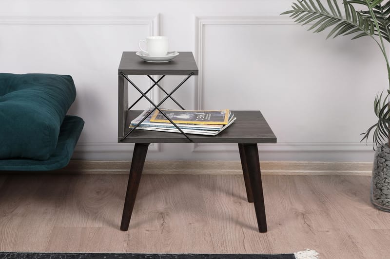 ADDYSEN Sängbord 50 cm Mörkbrun - Möbler - Bord