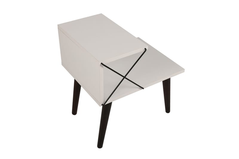 ADDYSEN Sängbord 50 cm Vit - Möbler - Bord