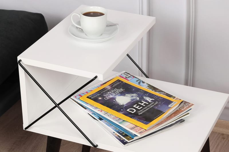 ADDYSEN Sängbord 50 cm Vit - Möbler - Bord