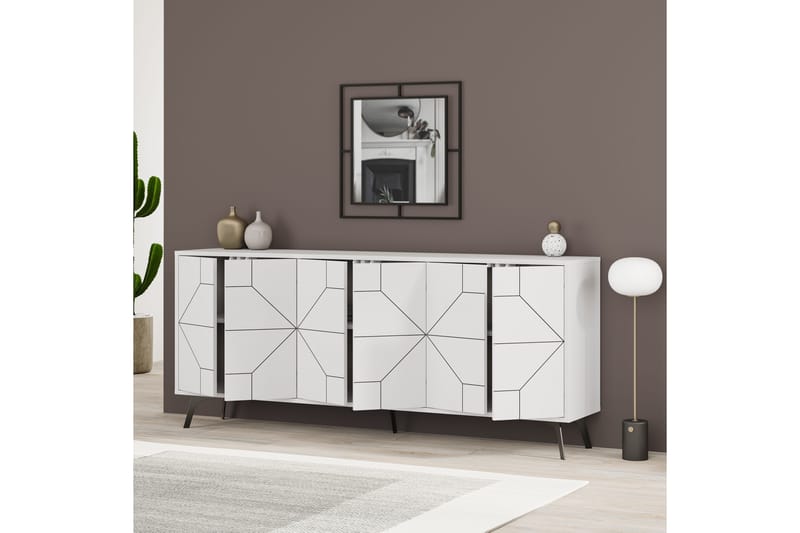 AGATEA Konsollbord 184x77,4 cm Vit - Möbler - Bord