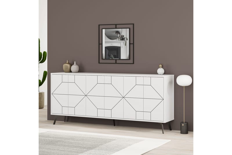 AGATEA Konsollbord 184x77,4 cm Vit - Möbler - Bord