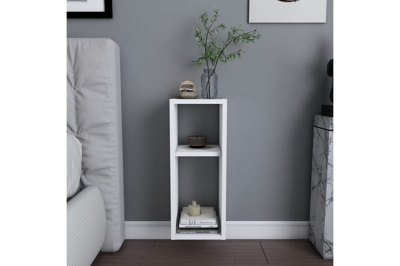 AGATEA Sängbord 23,2x59,6 cm Vit - Möbler - Bord