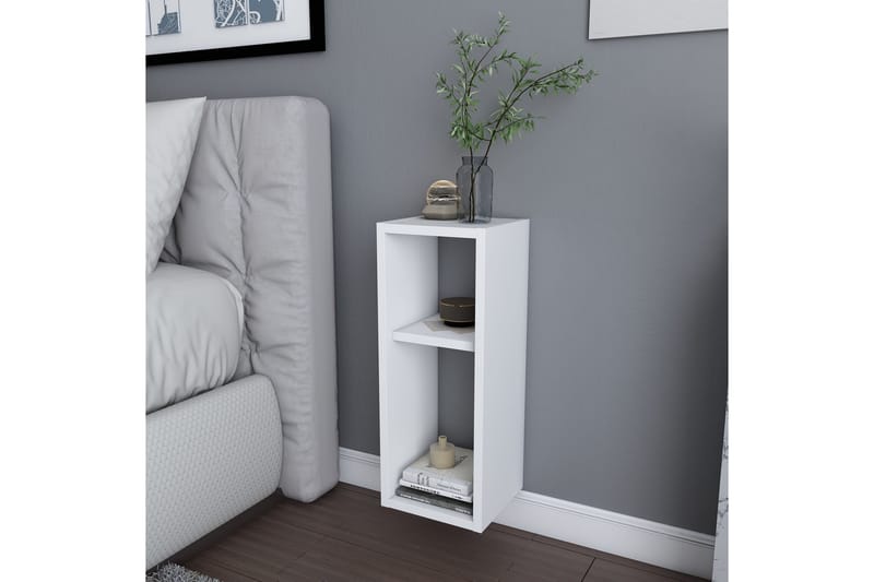 AGATEA Sängbord 23,2x59,6 cm Vit - Möbler - Bord