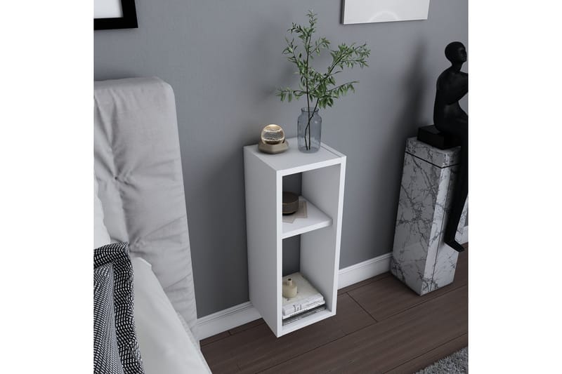 AGATEA Sängbord 23,2x59,6 cm Vit - Möbler - Bord