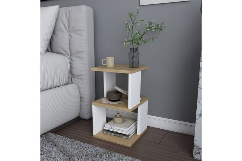 AGATEA Sängbord 29,6x49,4 cm Brun - Möbler - Bord