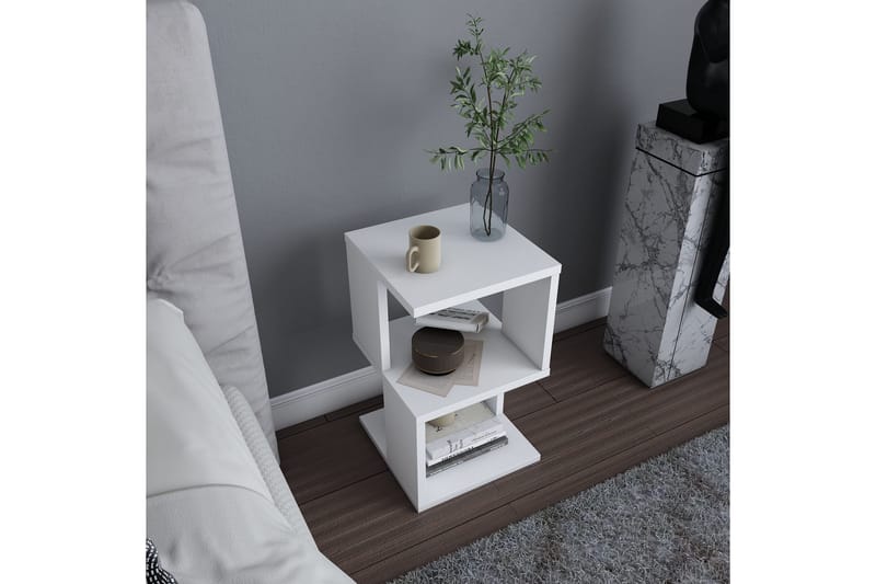 AGATEA Sängbord 29,6x49,4 cm Vit - Möbler - Bord