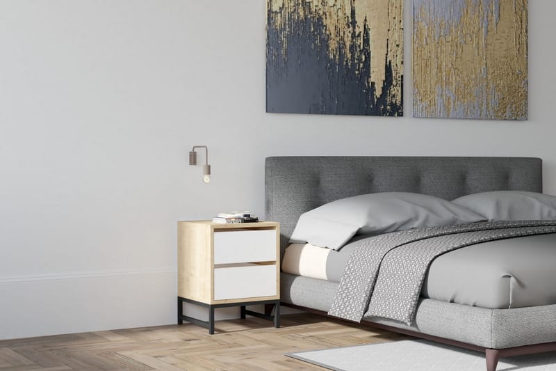 AGATEA Sängbord 40x55 cm Blå - Sängbord - Bord