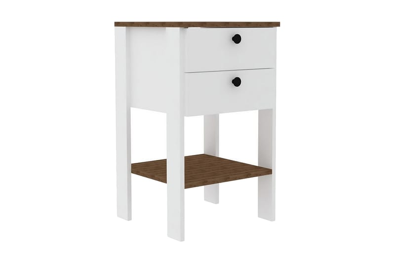AGATEA Sängbord 44x75 cm Vit - Möbler - Bord