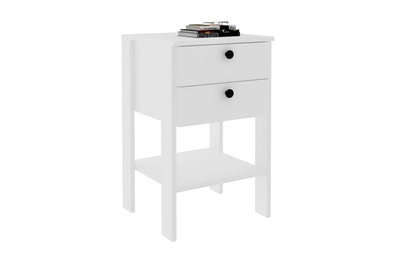 AGATEA Sängbord 44x75 cm Vit - Möbler - Bord