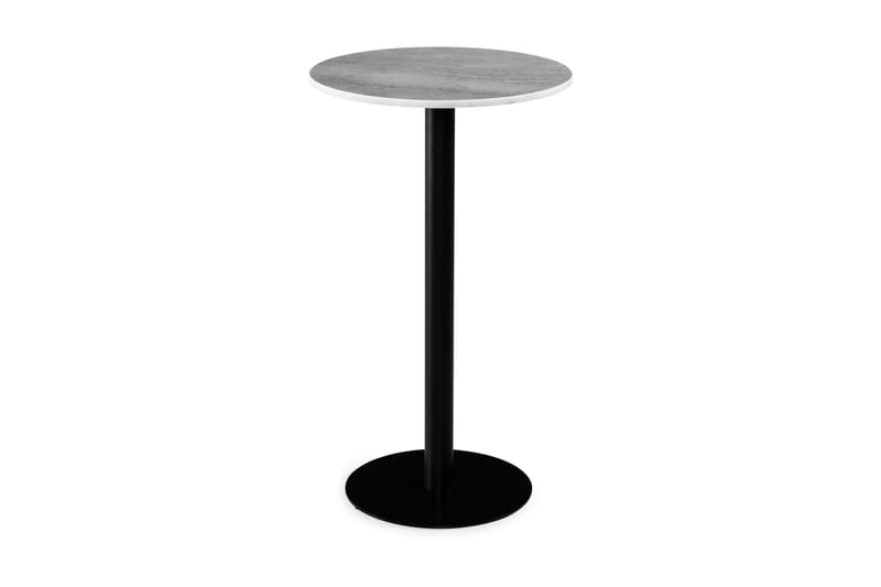 AGIOS Sidobord 65 cm Runt Marmor/Vit/Svart - Vit/Svart - Bord - Marmorbord - Sidobord & lampbord - Brickbord
