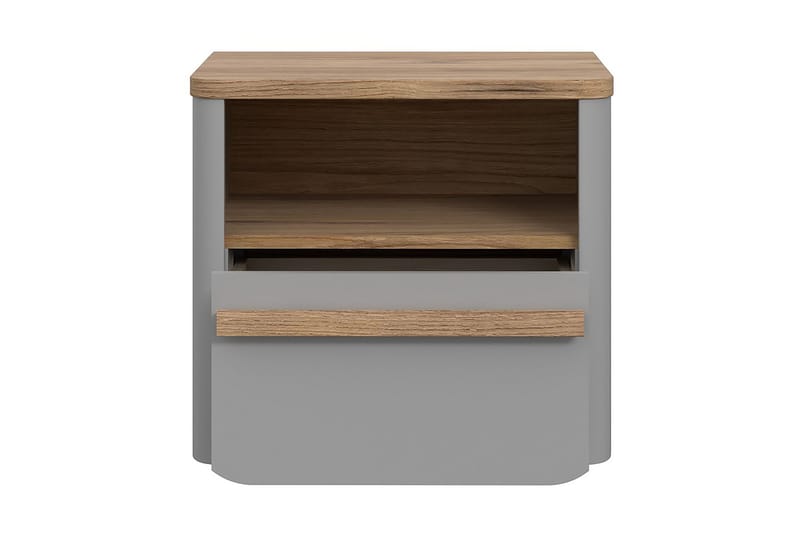 Ahmetbay Sängbord 41x49 cm - Grå/Brun - Möbler - Bord