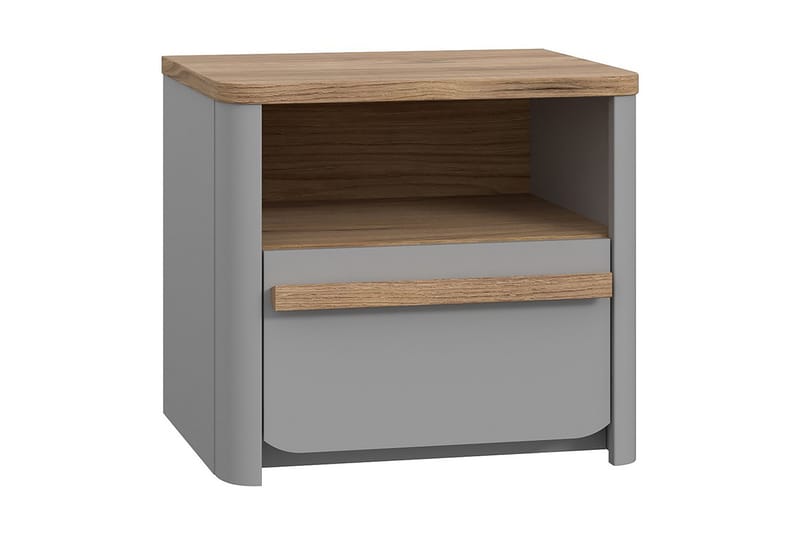 Ahmetbay Sängbord 41x49 cm - Grå/Brun - Möbler - Bord